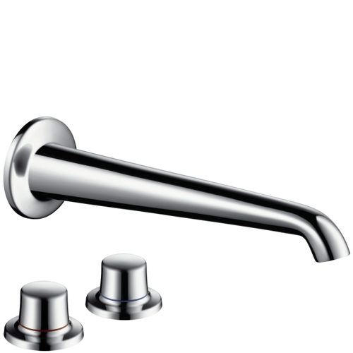 Slika od Axor Bouroullec 2-handle basin mixer for concealed installation with wall spout 245 mm and valves for mounting on basin/ console