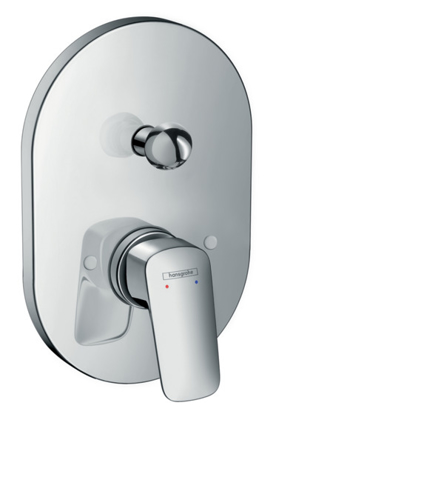 Slika od HG Logis bath mixer conc.chrome Export null