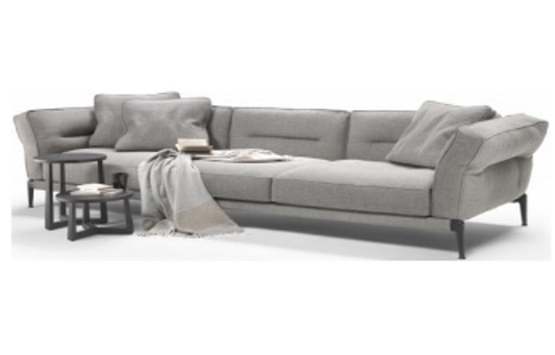 Slika od LIGNA TROSED SA ZAKRIVLJENIM RUKONASLONOM 273X93X75 CM